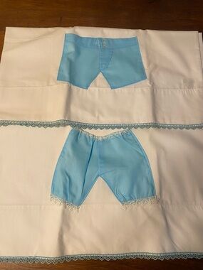 King Size Hand Sewing Vintage His And Hers New Pillow Cases